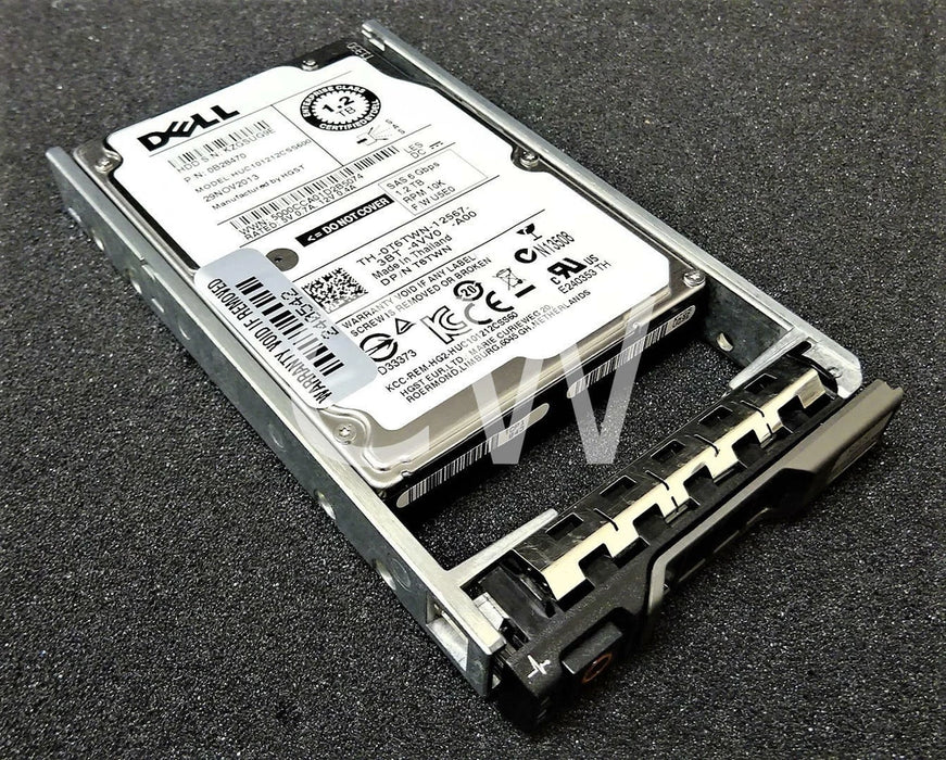 New Dell Enterprise 1.2TB 10000RPM 6Gbps 2.5" SAS Server Hard Drive HUC101212CSS600 T6TWN