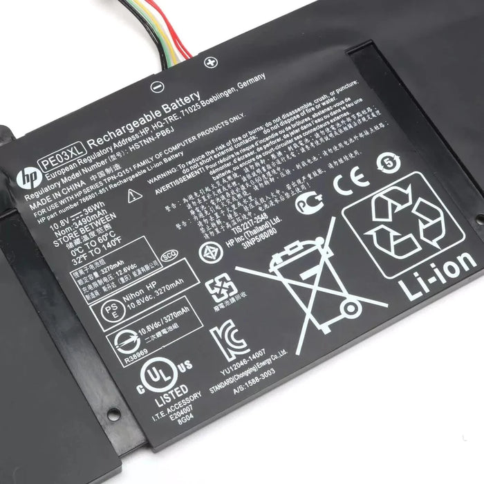 New Genuine HP Chromebook 11 210 G1 G3 G4 PE03XL Battery 766801-851 767068-005 - LaptopParts.ca