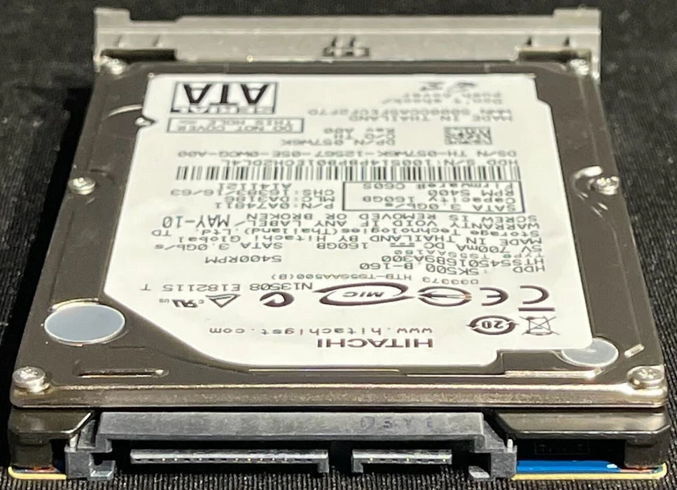 New Hitachi 160GB 2.5" 5400RPM SATA Laptop Drive HTS545016B9A300 57W6K HH049 - LaptopParts.ca