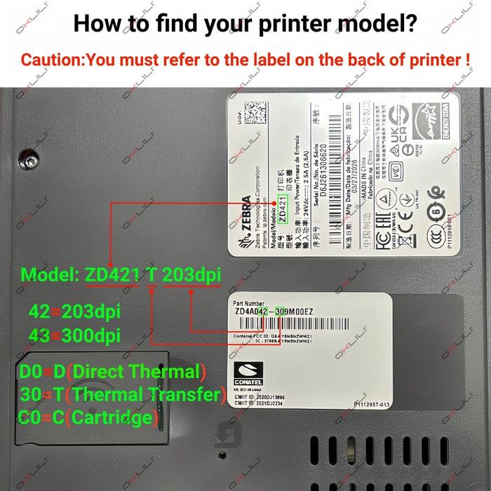 New Zebra ZD420T ZD620T Thermal Transfer Printer PrintHead P1080383-227