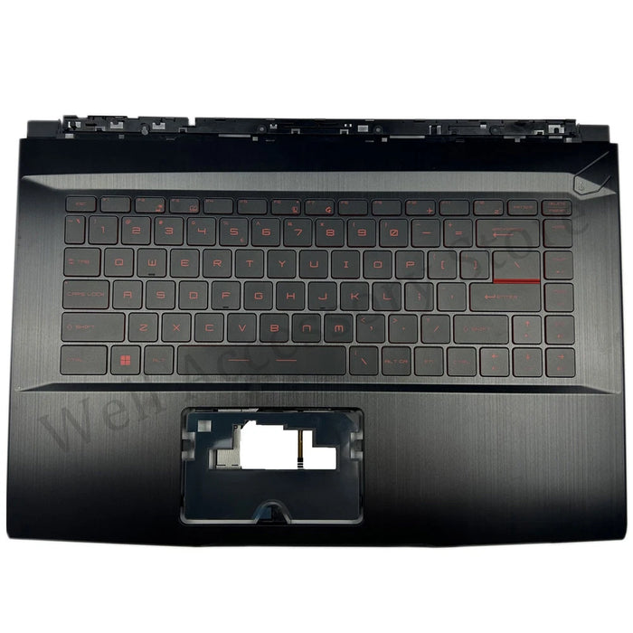 New MSI GF63 GF63VR 8RC MS-16R1 MS-16R5 Black 15.6" Palmrest With Backlit US English Keyboard 3076R1C216HG 3076R1C216 - LaptopParts.ca