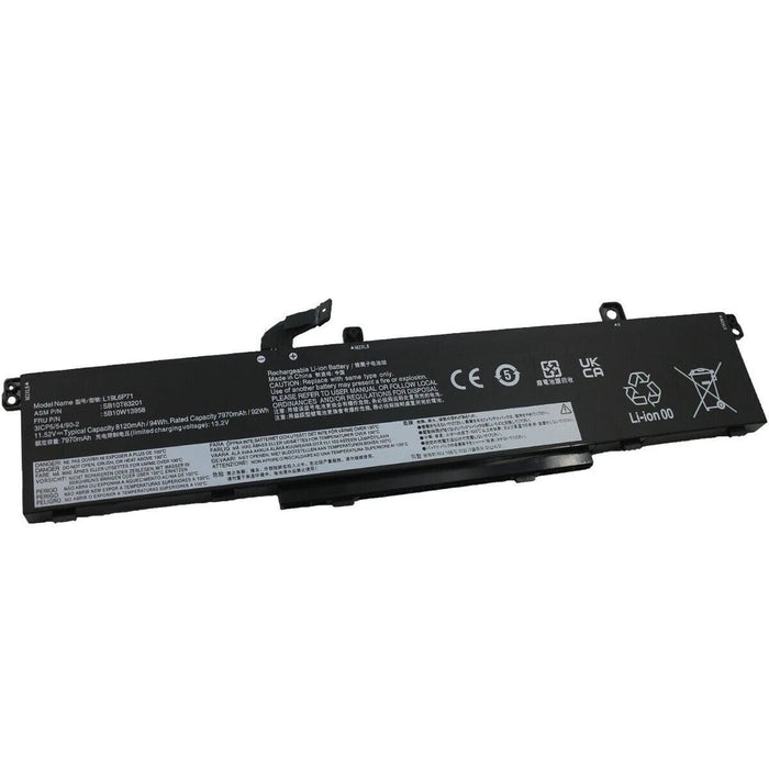New Compatible Lenovo ThinkPad P15 P17 T15G 2nd Gen Battery L19L6P71 L19C6P71 5B10W13958