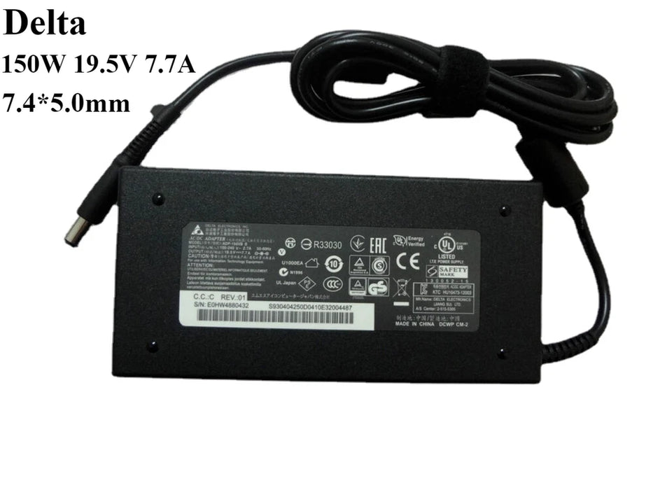 New Delta 150W 19.5V 7.7A AC Adapter 7.4*5.0mm Charger ADP-150VB B - LaptopParts.ca
