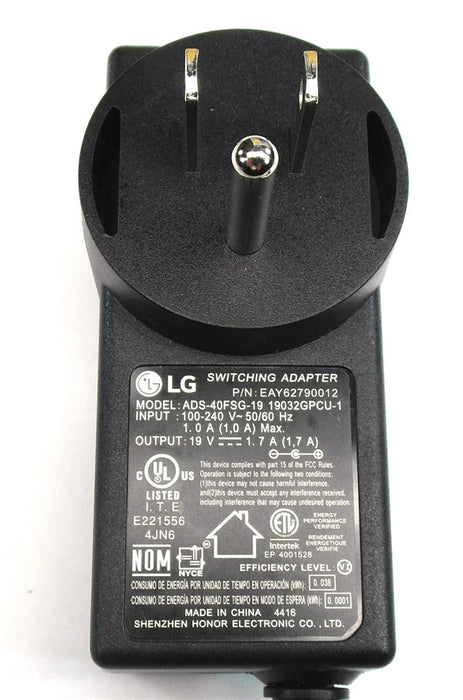 New Genuine LG Monitor AC Power Adapter ADS-40FSG-19 19032GPCU-1 EAY62790012 EAY62768615 19V 32W - LaptopParts.ca