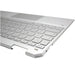 New HP Spectre X360 13-AW TPN-Q225 Palmrest With Backlit US English Keyboard and Touchpad Silver L72409-001 - LaptopParts.ca