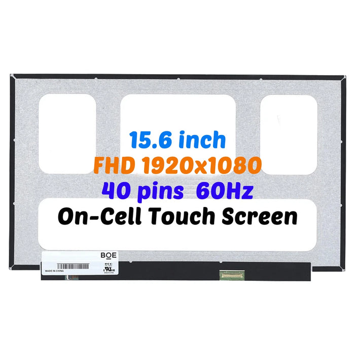 New Lenovo 15.6" B156HAK02.0 NV156FHM-T03 V8.0 LCD Display Touch Screen FHD - LaptopParts.ca