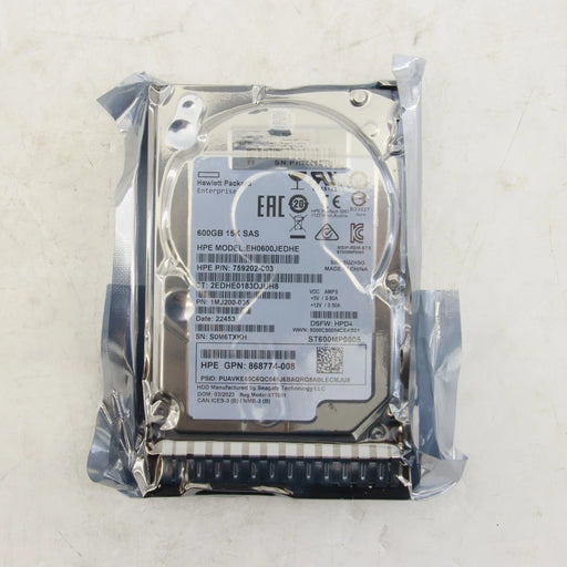 New HPE 2.5" 600GB 12G 15K SFF SC HDD Hard Drive 867254-002 870757-B21 870794-001 - LaptopParts.ca