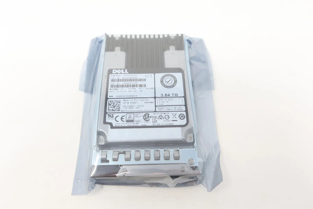 New Dell 3.84TB 2.5" SAS SFF 12G MU SSD Server Solid State Drive 03DDFT 3DDFT