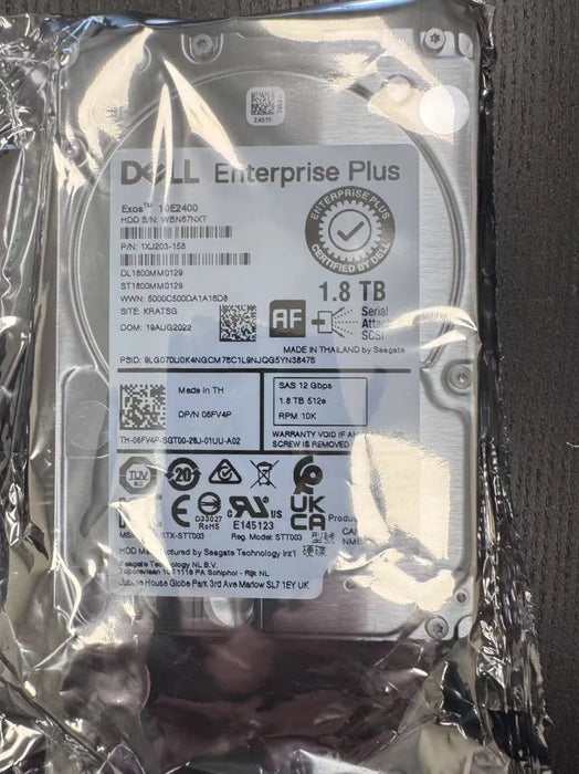 New Dell Seagate ST1800MM0129 1.8TB 2.5" 256MB CACHE SAS 12.0GB/S HDD 6FV4P 1XJ203-158 - LaptopParts.ca