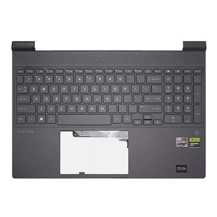 New HP Victus 15-FA 15-FA0031D Palmrest Keyboard Backlit US English N13298-001 - LaptopParts.ca