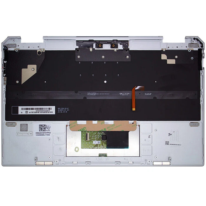 New HP Spectre X360 13-AW TPN-Q225 Palmrest With Backlit US English Keyboard and Touchpad Silver L72409-001 - LaptopParts.ca