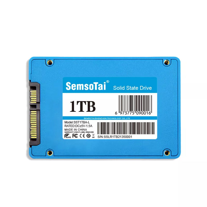 New Semsotai 1TB SSD 2.5'' SATA3.0 III Internal Solid State Hard Drive 550MB/S MAC/PC