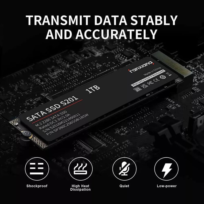 New Fanxiang M.2 2280 SSD NGFF SATA III SSD 512GB 6Gb/s Internal Solid State Drive - LaptopParts.ca