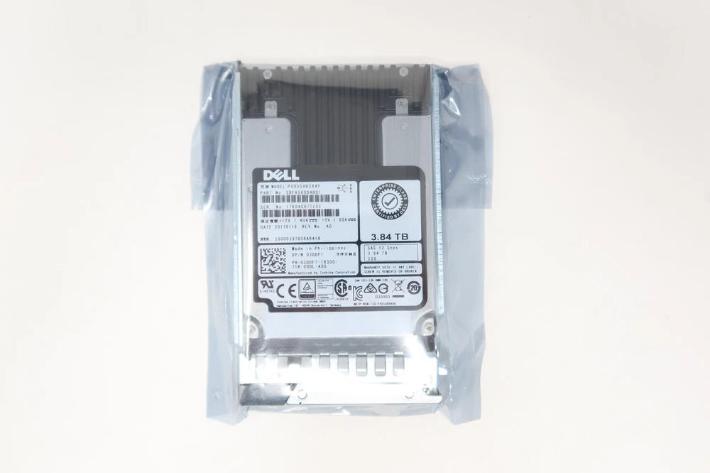 New Dell 3.84TB 2.5" SAS SFF 12G MU SSD Server Solid State Drive 03DDFT 3DDFT
