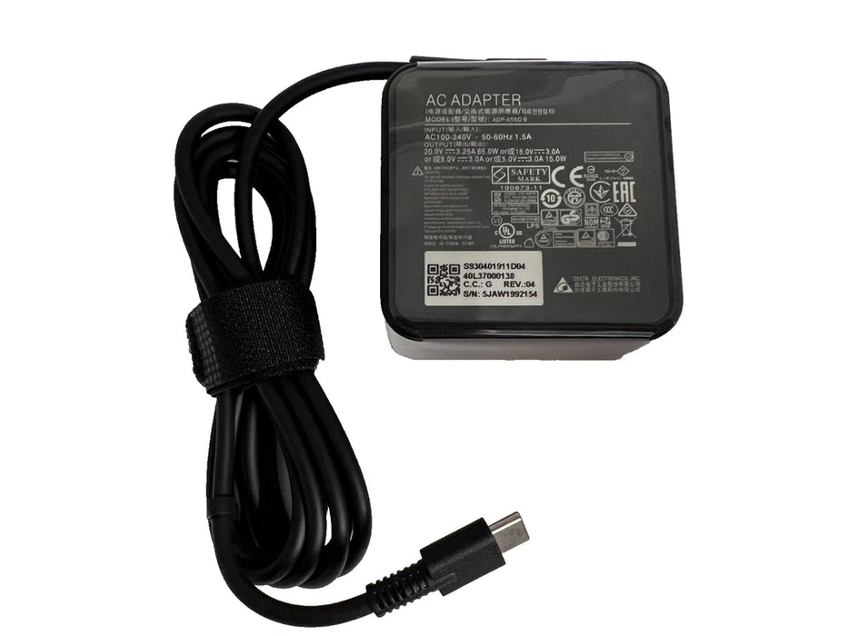 New Genuine MSI Summit E13 E14 E16 Prestige 14 AC Adapter USB-C 65W ADP-65SD B A20-065N3A