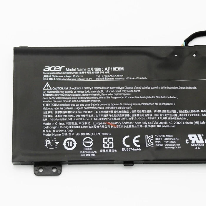 New Genuine Acer KT.0040G.013 AP18E8M Battery 57.48Wh