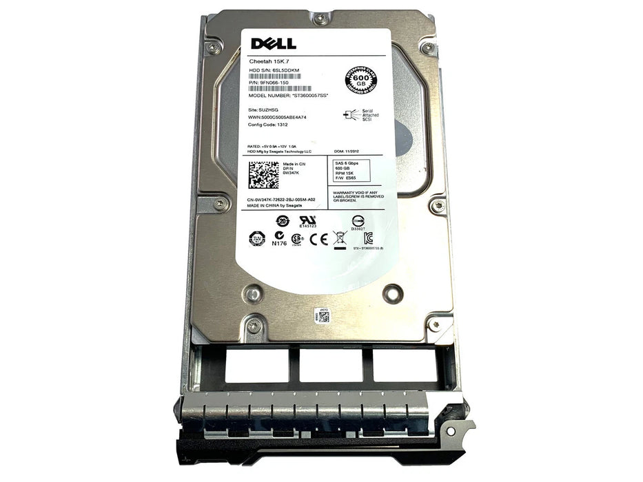 New Dell ST3600057SS 600GB 15K 6G 3.5″ SAS HDD Hard Drive W347K 0W347K
