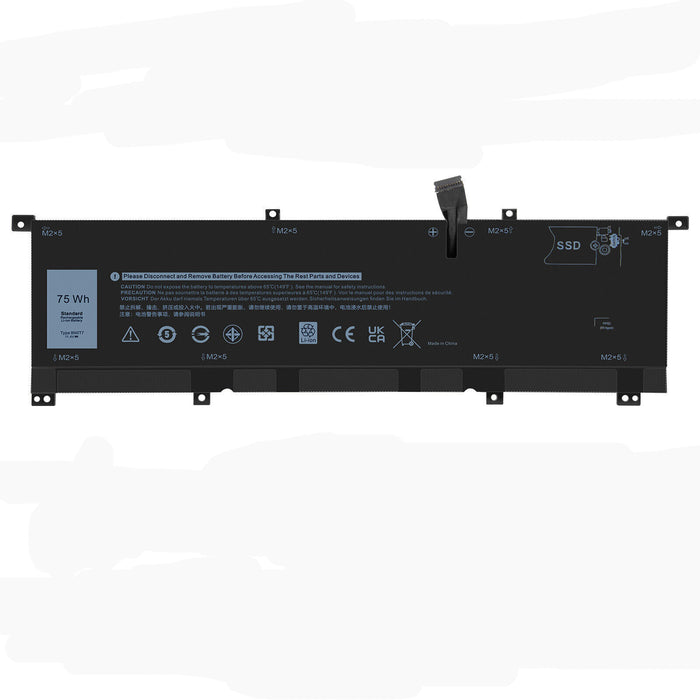 New Compatible Dell Precision 5530 2-in-1 Battery 75WH