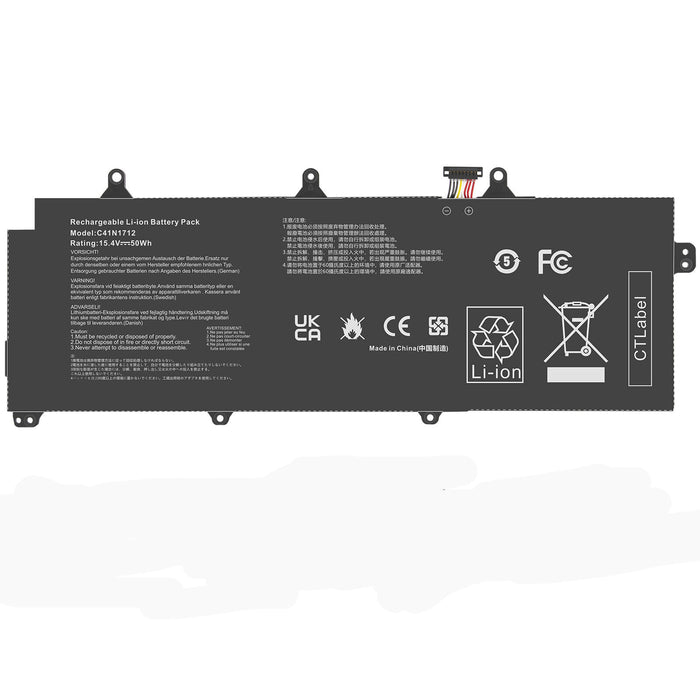 New Compatible Asus 0B200-02380100 C41N1712 Battery 50WH