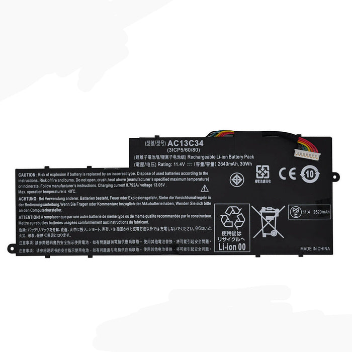 New Compatible Acer Aspire AC13C34 KT.00303.005 KT.00303.010 Battery 30WH