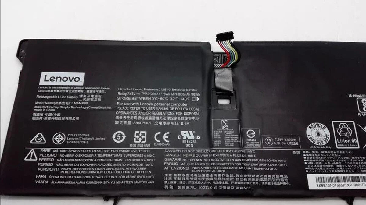 New Genuine Lenovo Yoga 6 Pro 13 920 920-13IKB 80Y7 80Y8 Battery 70Wh