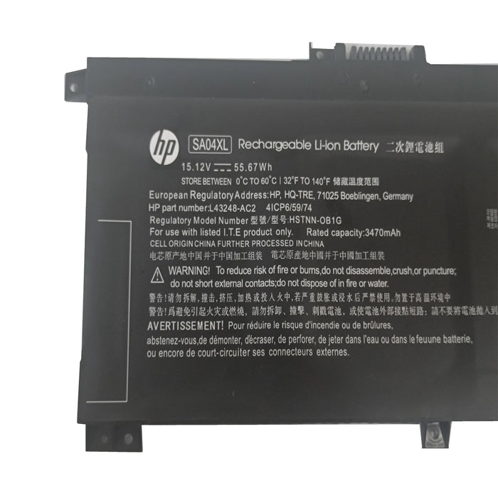 New Genuine HP Envy X360 L43267-005 SA04XL Battery 55.67Wh