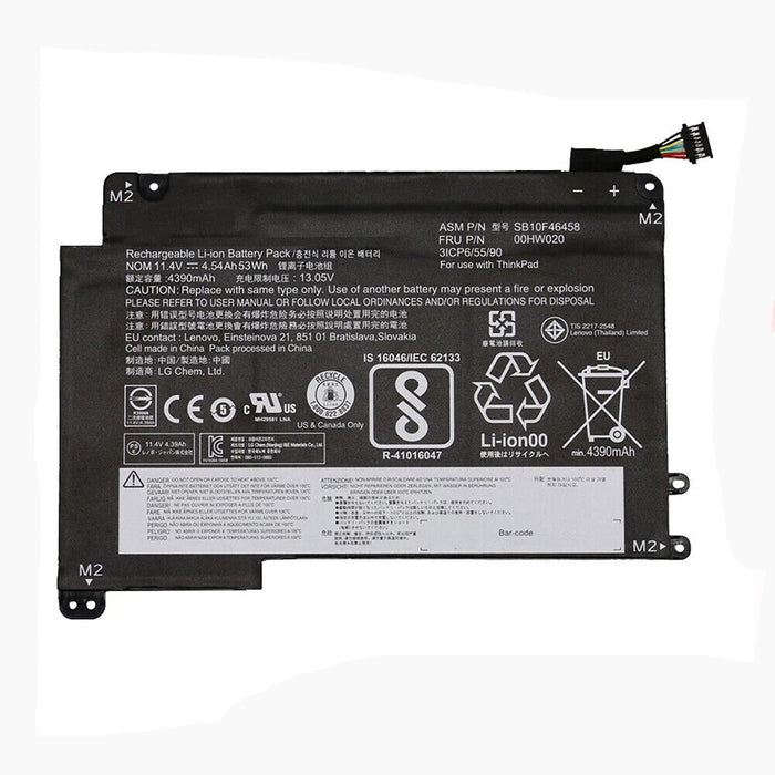 New Compatible Lenovo 00HW020 00HW021 SB10F46458 SB10F46459 Battery 53WH