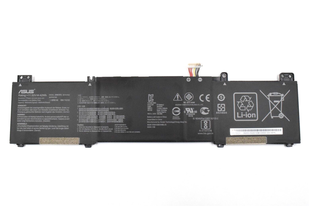 New Genuine Asus ZenBook Flip 0B200-03220000 B31N1822 Battery 42WH