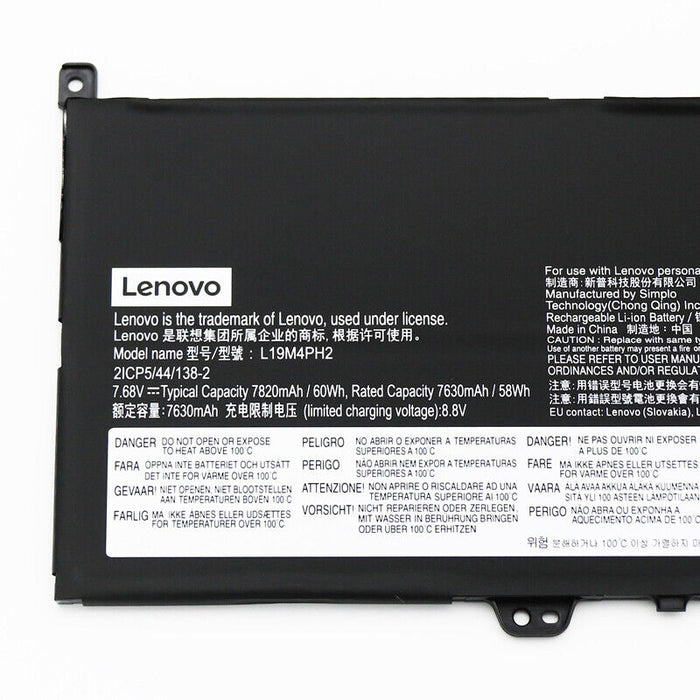 New Genuine Lenovo L19M4PH2 L19C4PH2 5B10Z33896 5B10Z33895 Battery 60WH - LaptopParts.ca