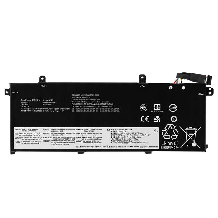 New Compatible Lenovo 02DL007 02DL008 Battery 51WH