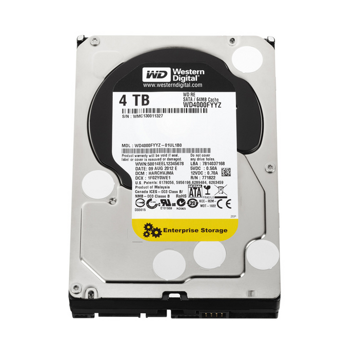 New Western Digital 4TB 7200RPM SATA 6Gbps 3.5" Internal Hard Drive WD4000FYYZ