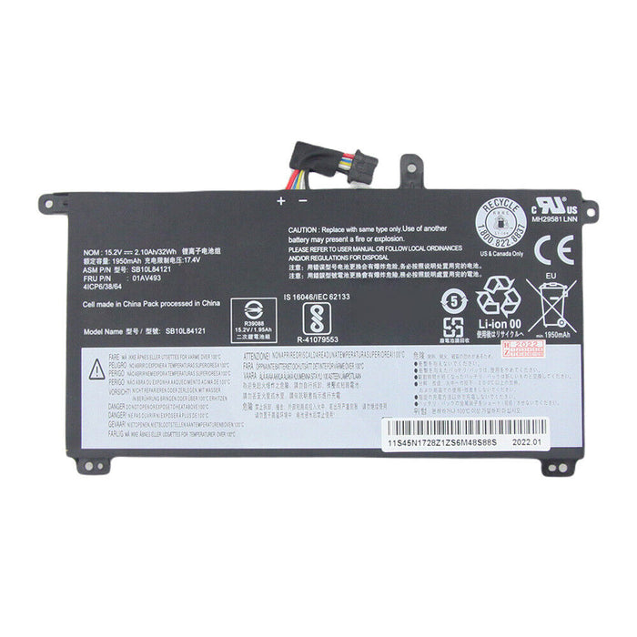 New Compatible Lenovo ThinkPad T570 T580 Battery 32WH