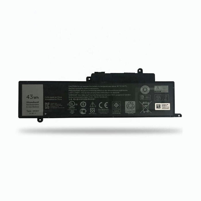 New Compatible Dell 0WF28 4K8YH 92NCT GK5KY Battery 43WH
