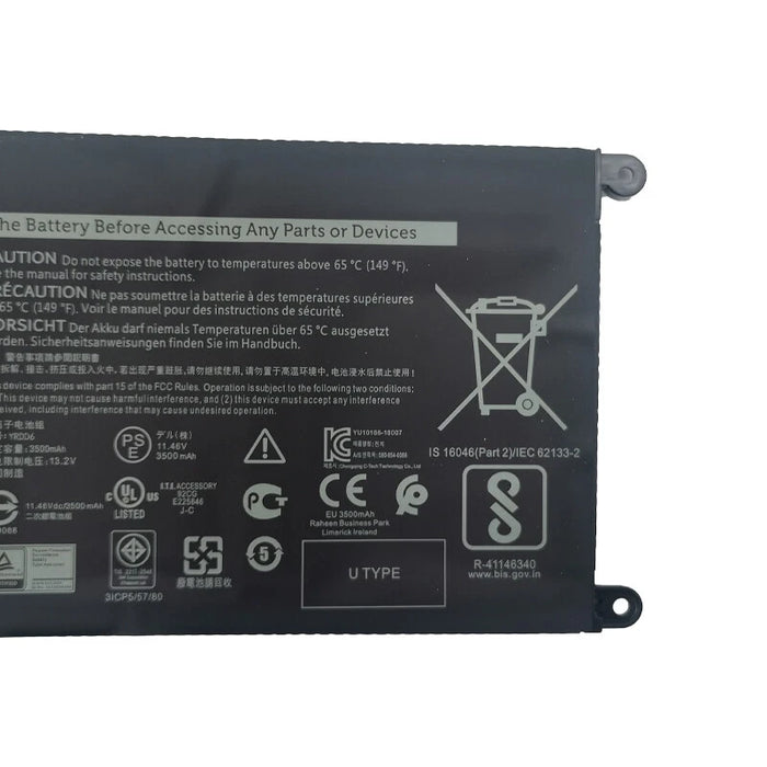 New Genuine Dell Inspiron 15 5584 3493 3581 3582 3583 3593 3781 3793 5493 5590 5593 5491 2-in-1 Battery 42Wh