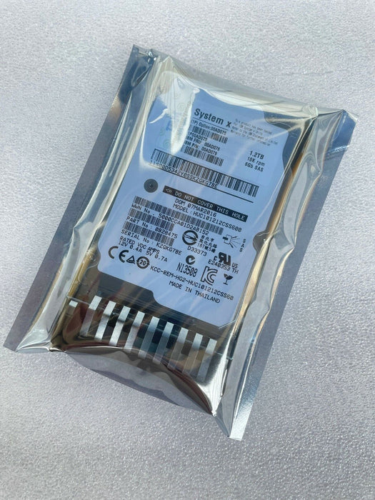 New IBM 1.2TB 10K 6GBPS SAS 2.5" G2HS Hard Drives 00AD075 00AD076