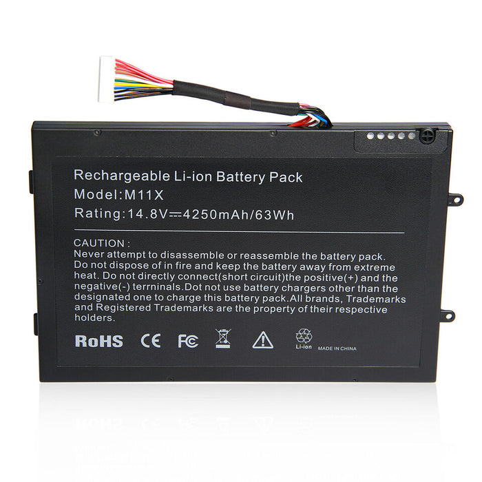 New Compatible Dell Alienware M14x M14xR2 Battery 63WH