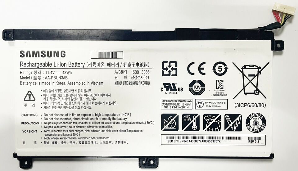 New Genuine Samsung NP740U5L NP740U5M Battery 43WH