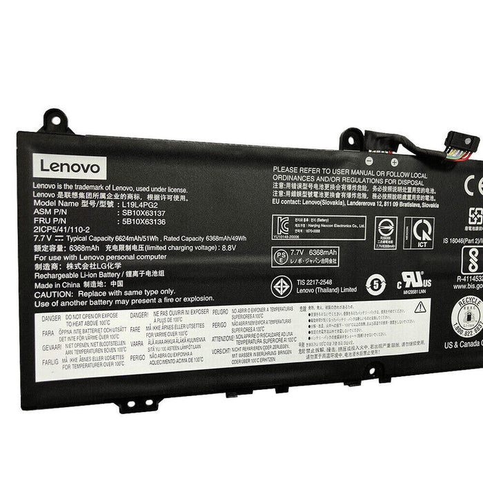 New Genuine Lenovo 5B10X63136 5B10X63138 5B10X63141 Battery 51WH