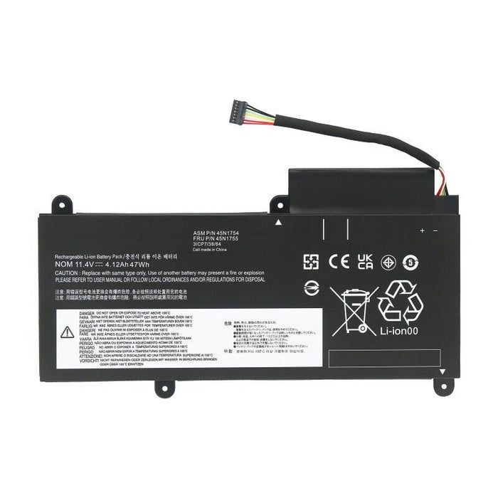 New Compatible Lenovo 45N1752 45N1753 45N1754 Battery 47WH