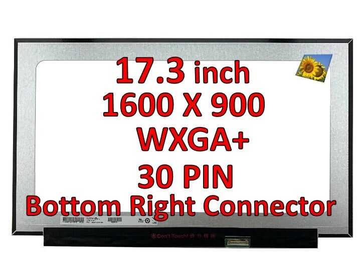 New Display 17.3" HD+ LCD LED Screen for HP 17-cp0045CL NT173WDM-N15