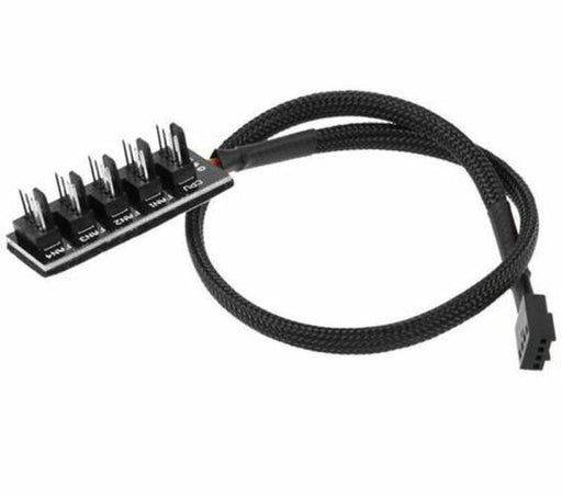 New PWM Fan CPU HUB Splitter PC Case Cooler Power Cable 1 to 5 4-Pin 40cm - LaptopParts.ca