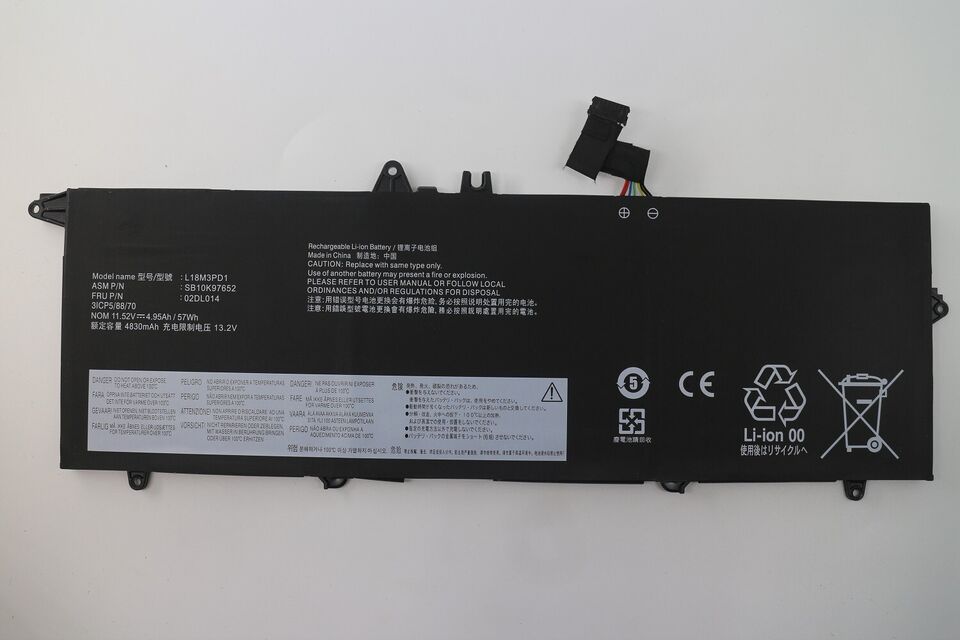 New Compatible Lenovo 02DL013 02DL014 02DL016 Battery 57WH