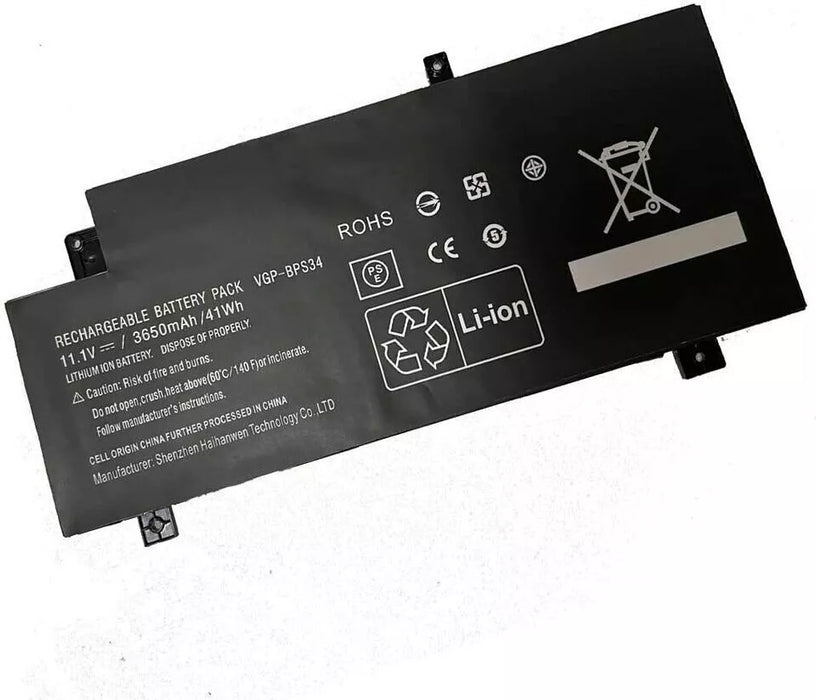 New Compatible Sony Vaio SVF15A1CCXB SVF15A1DPXB SVF15AC1QL Battery 41Wh