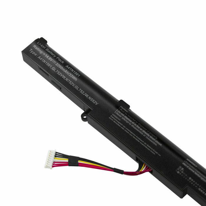 New Compatible Asus N552VX-FW140T N552VX-FW320T N552VX-FY012T Battery 33WH - LaptopParts.ca