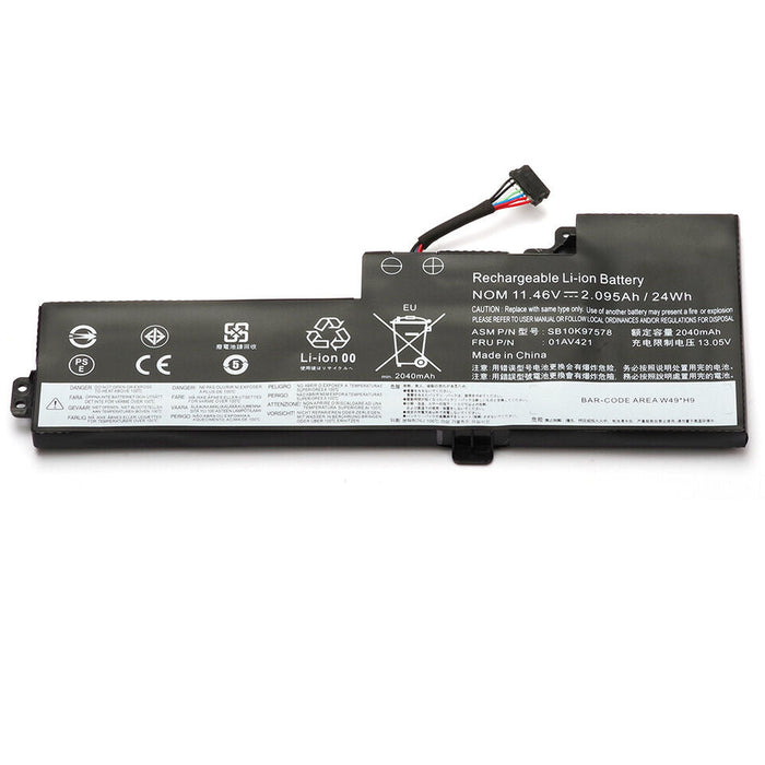 New Compatible Lenovo SB10K97576 SB10K97577 SB10K97578 Battery 24Wh - LaptopParts.ca