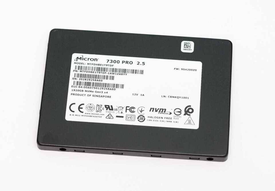 New Micron 7300 PRO 1.92TB 2.5" U.2 NVMe Gen3 x4 SSD MTFDHBE1T9TDF