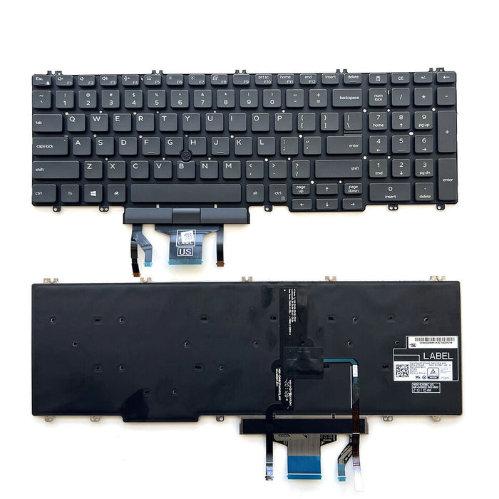 New Dell Precision 3540 3541 3550 3551 Pointer 0MMH7V MMH7V Backlit US keyboard