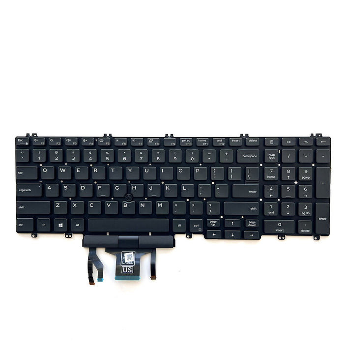 New Dell Latitude 5500 5501 5510 5511 Pointer 0MMH7V MMH7V Backlit US keyboard