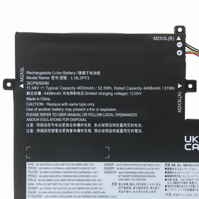 New Compatible Lenovo L18C3PF3 L18L3PF3 L18M3PF3 Battery 52.5WH - LaptopParts.ca