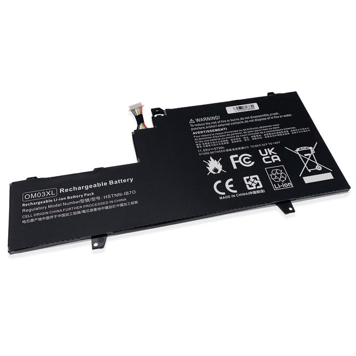 New Compatible HP EliteBook 863167-1B1 863167-171 863280-855 OM03XL 0M03XL Battery 57Wh